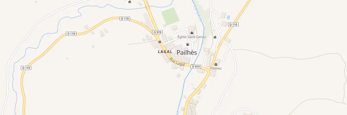 Plan du 111 Lagal à Pailhès