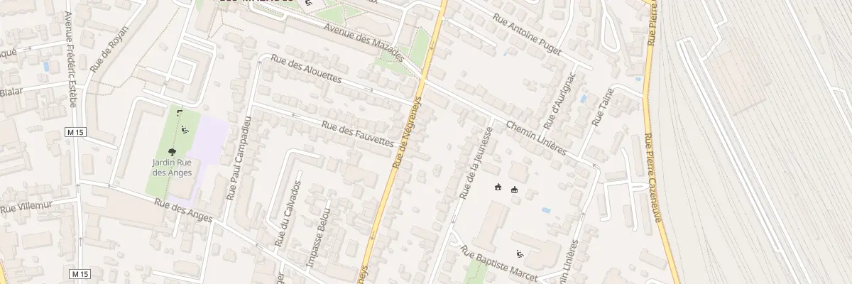 Plan du 106 Rue de Negreneys à Toulouse