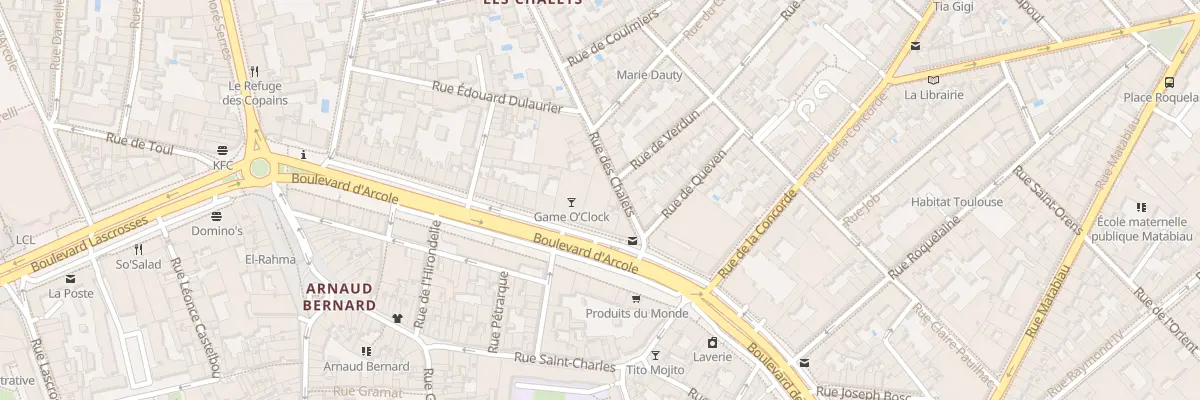 Plan du 8 Bd d’Arcole à Toulouse