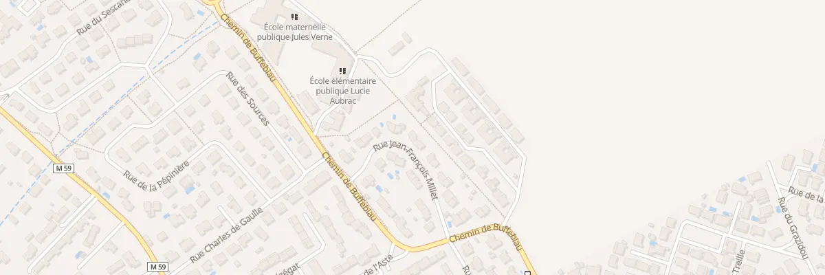 Plan du 11 Rue Jean-François Millet à Castelginest
