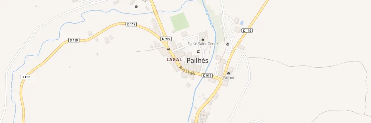 Plan du 113 Lagal à Pailhès
