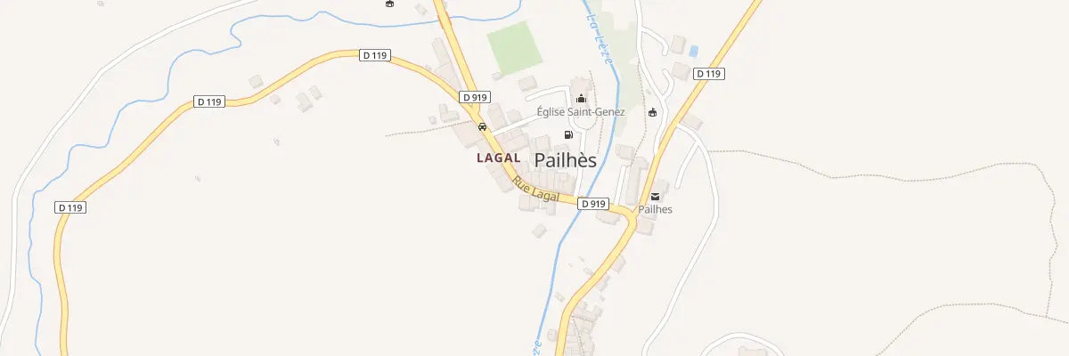 Plan du 110 Lagal à Pailhès
