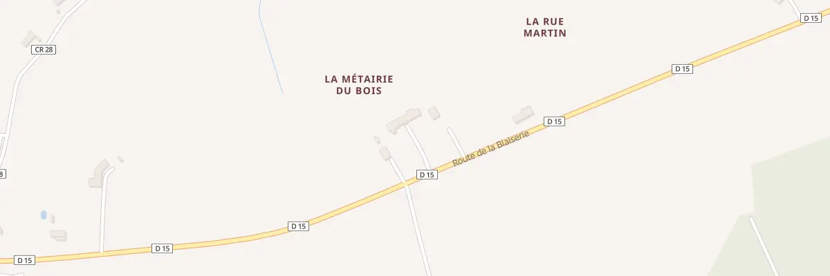 Plan du 5262 La Metairie du Bois à Pellevoisin
