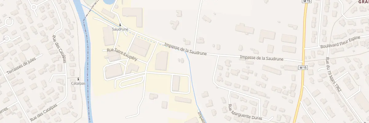 Plan du 15 Imp de Saudrune à Launaguet