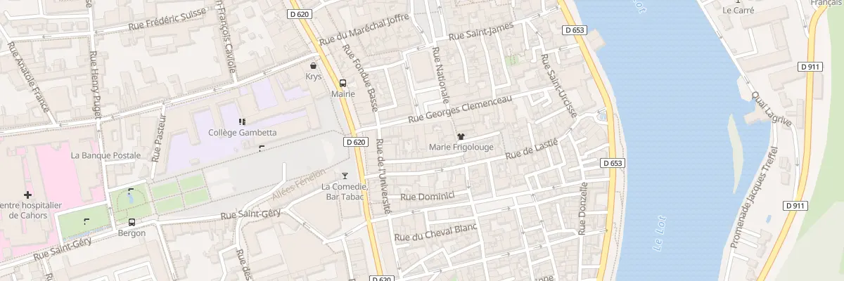 Plan du 70 Rue Georges Clémenceau à Cahors