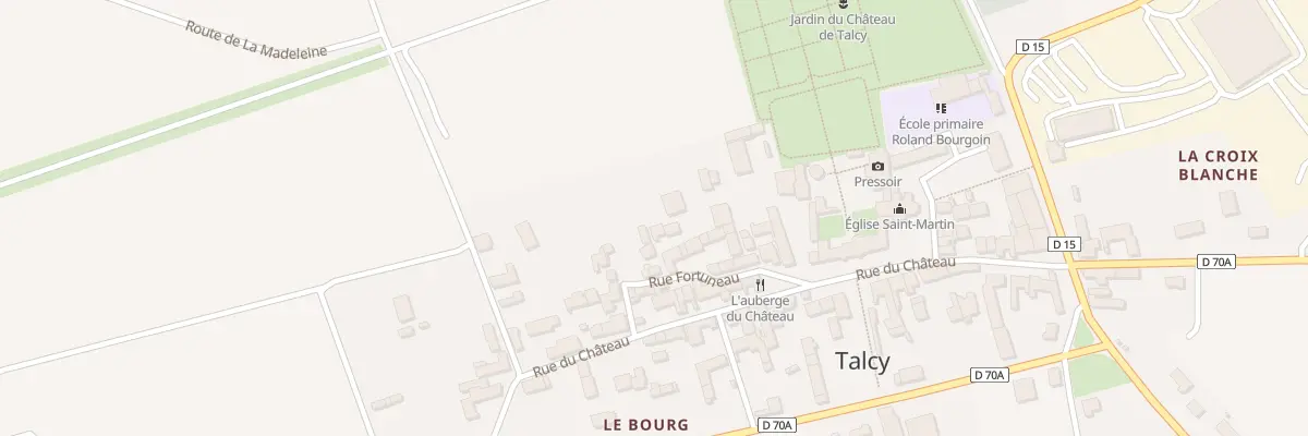 Plan du 69 Le Bourg à Talcy