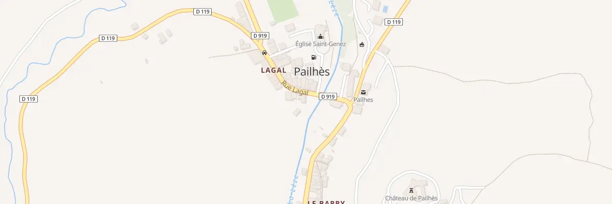 Plan du 121 Lagal à Pailhès
