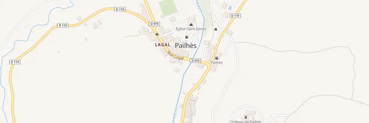Plan du 1 Rue Lagal à Pailhès