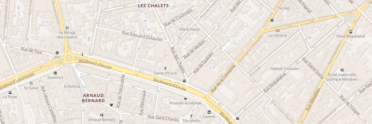 Plan du 8 Rue des Chalets à Toulouse