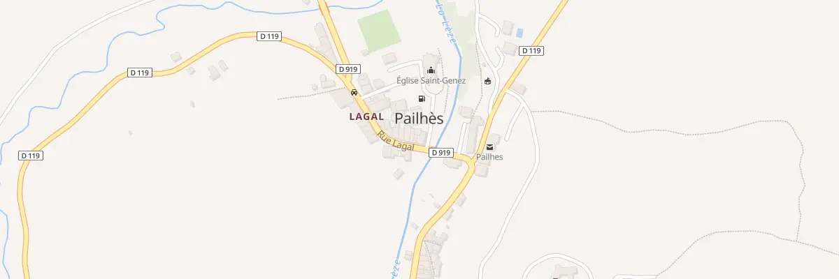 Plan du 116 Lagal à Pailhès