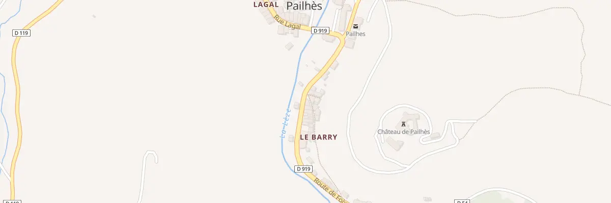 Plan du 72 Le Barry à Pailhès