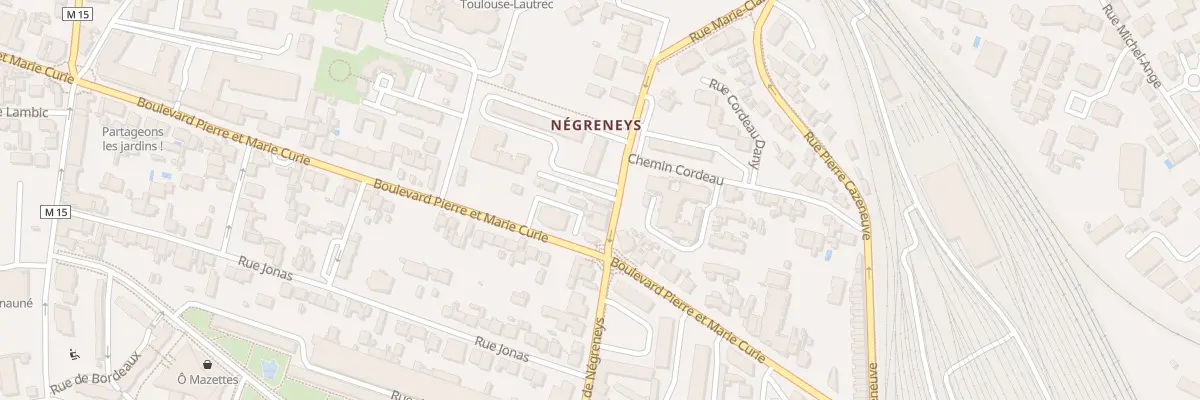 Plan du 129 Rue de Negreneys à Toulouse