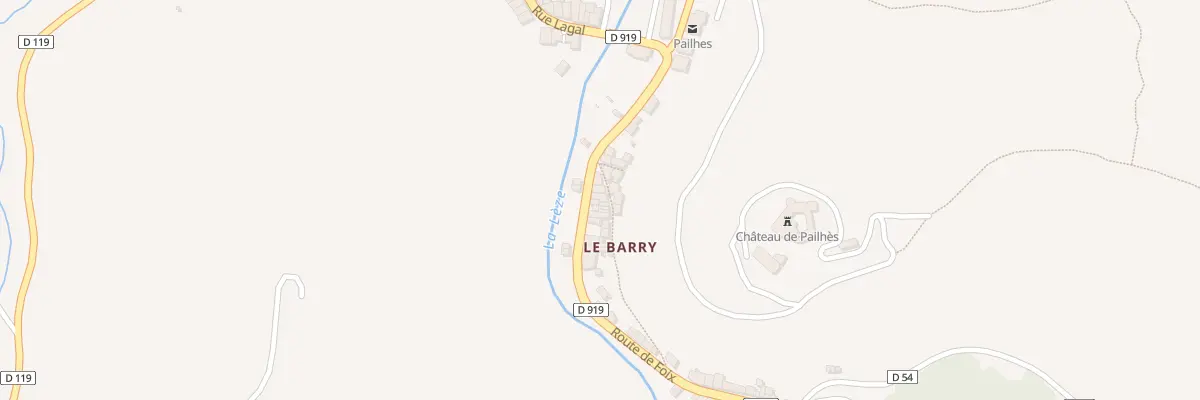 Plan du 73 Le Barry à Pailhès