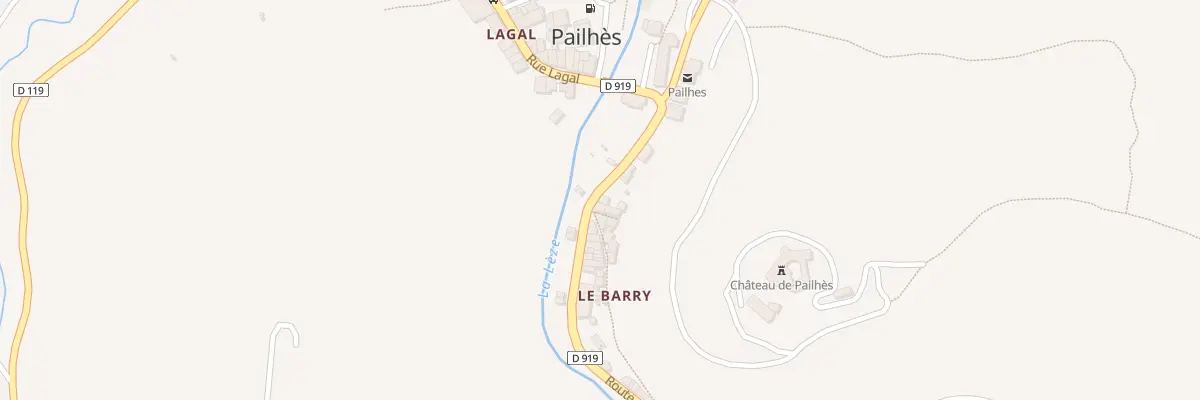 Plan du 57 Le Barry à Pailhès
