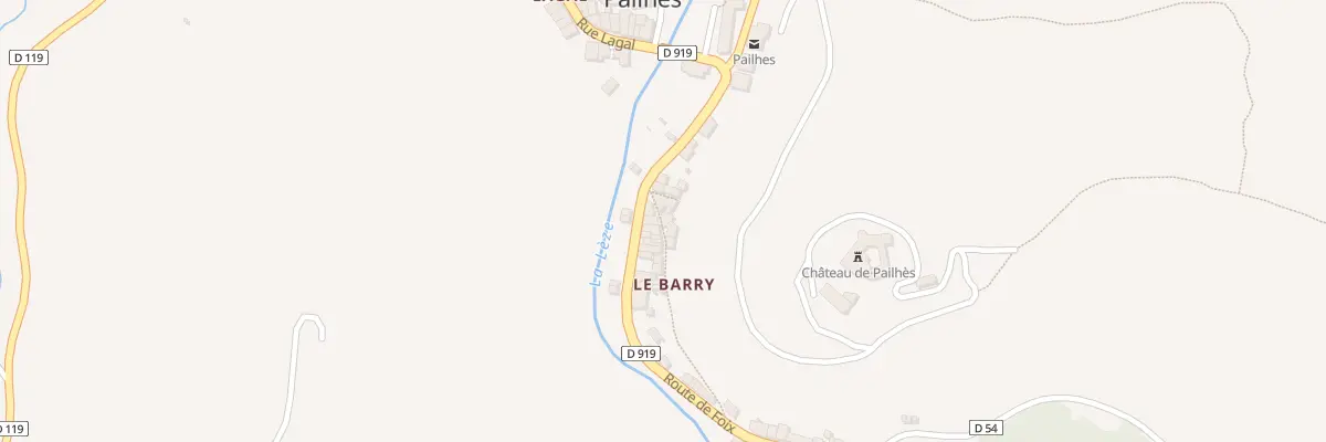 Plan du 63 Le Barry à Pailhès