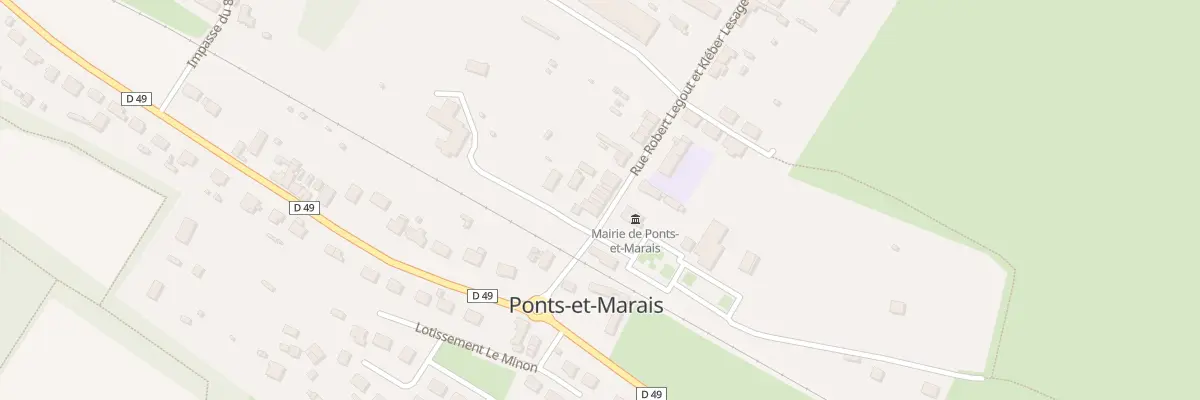 Plan du 9 Rue Legout Lesage à Ponts-et-Marais