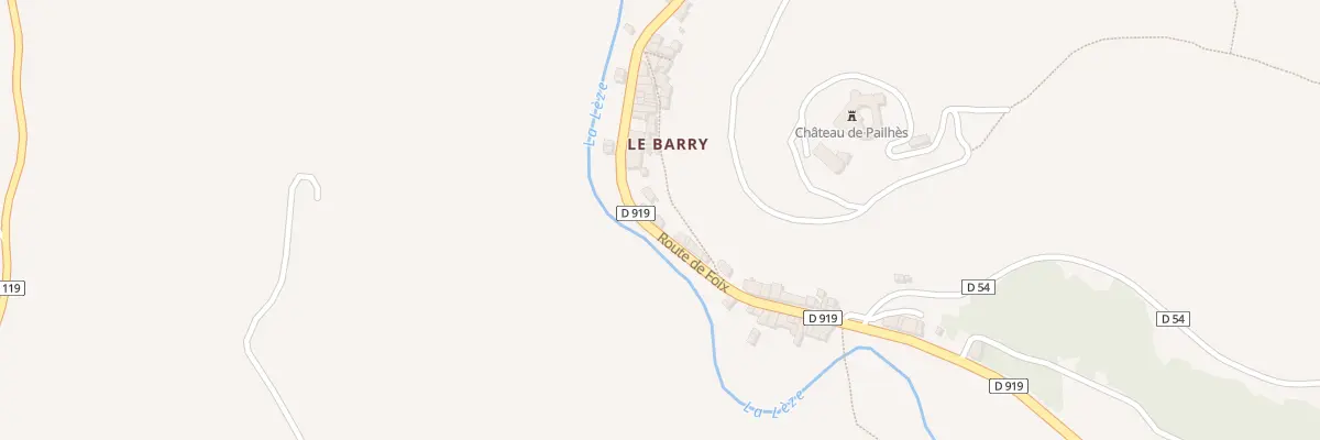 Plan du 67 Le Barry à Pailhès