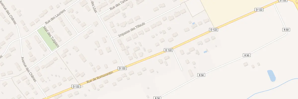 Plan du 54 Rue de Romorantin au Controis-en-Sologne