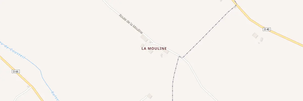 Plan du 1306 Rte de La Mouline à Mirabel