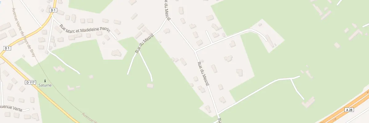Plan du 25 Rue du Mesnil à Neufchâtel-en-Bray