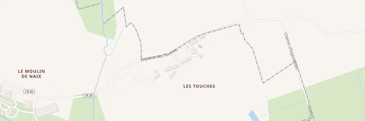 Plan du 5224 Les Touches à Pellevoisin