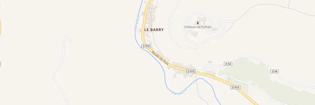 Plan du 77 Le Barry à Pailhès