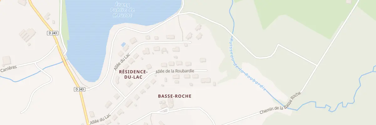 Plan du 17 All de la Roubardie à Meuzac