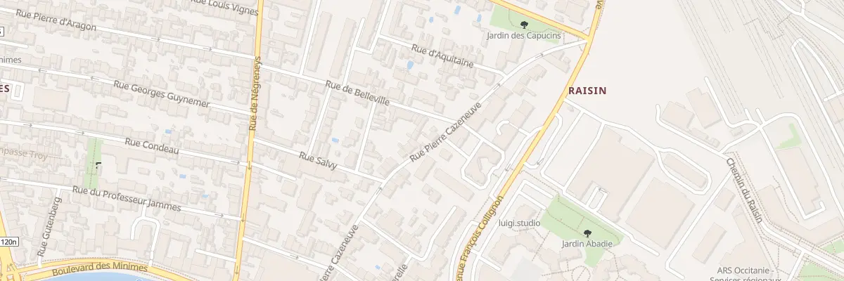 Plan du 37 Rue Pierre Cazeneuve à Toulouse