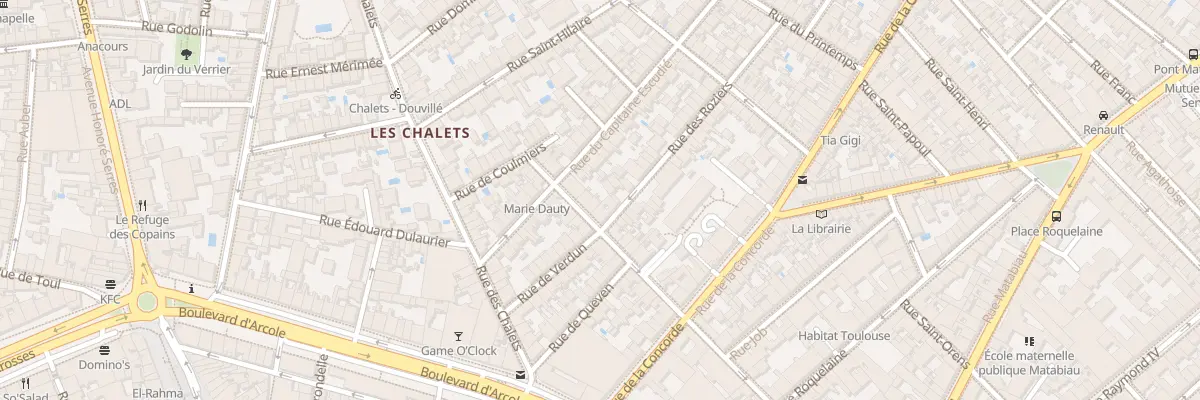 Plan du 36 Rue Claire Pauilhac à Toulouse