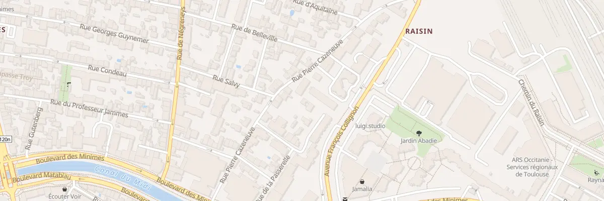 Plan du 30 Rue Pierre Cazeneuve à Toulouse