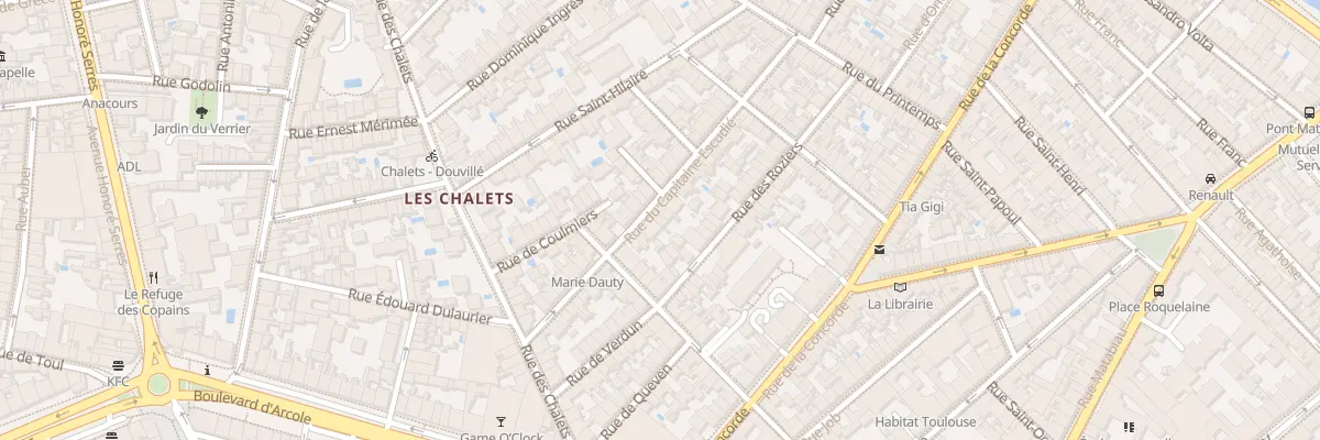 Plan du 28 Rue du Capitaine Escudie à Toulouse