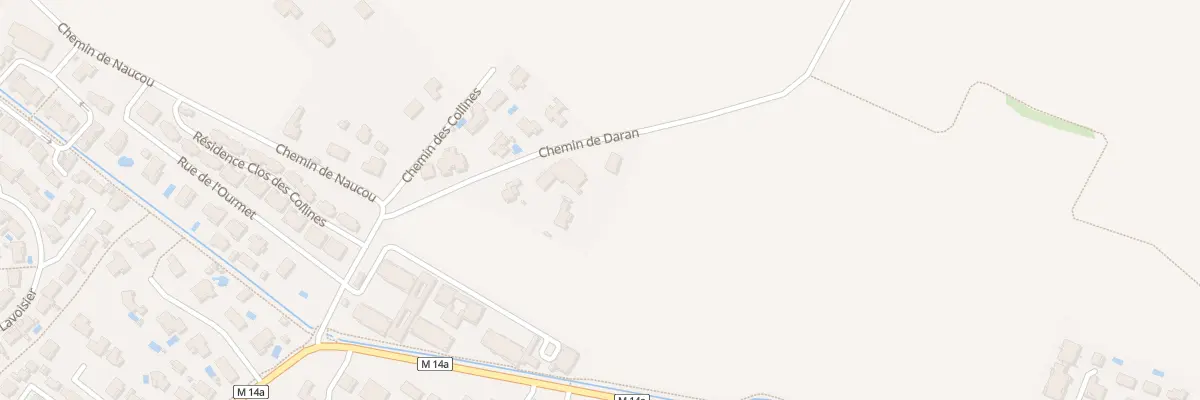Plan du 14T Che de Daran à Castelginest