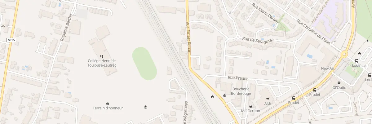 Plan du 19 Rue Ernest Renan à Toulouse