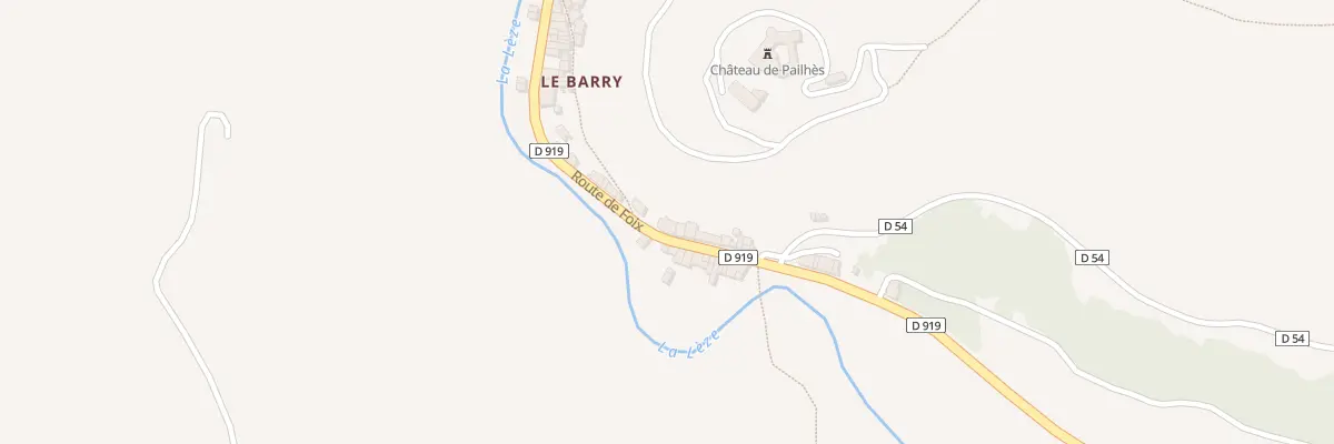Plan du 79 Le Barry à Pailhès