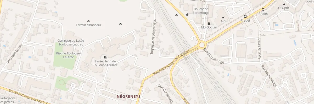 Plan du 161 Rue de Negreneys à Toulouse