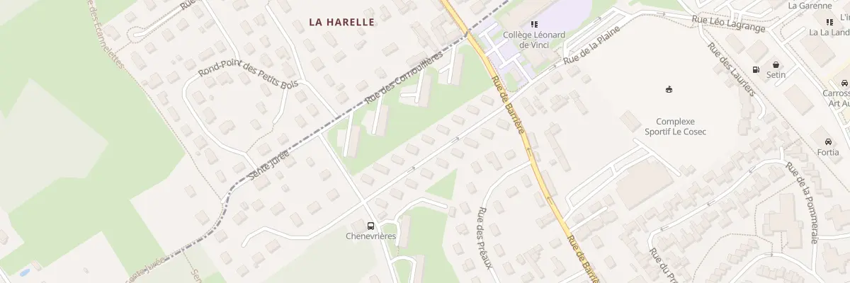 Plan du 10 Rue des Chenevières à Saint-Marcel
