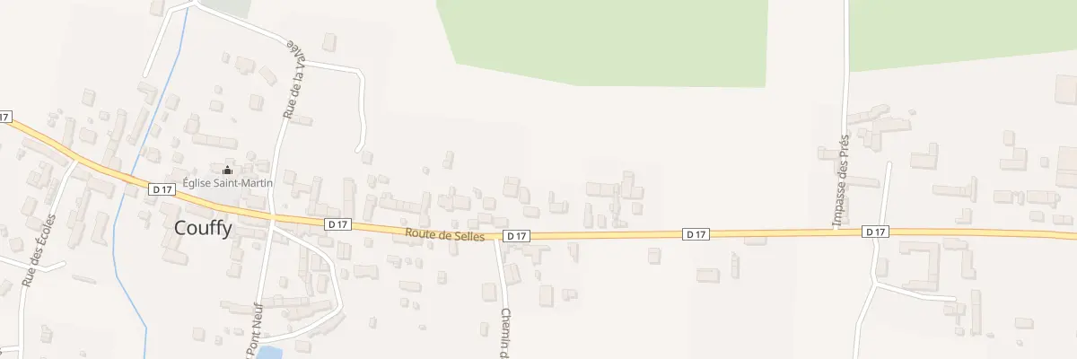 Plan du 34 Rte de Selles à Couffy