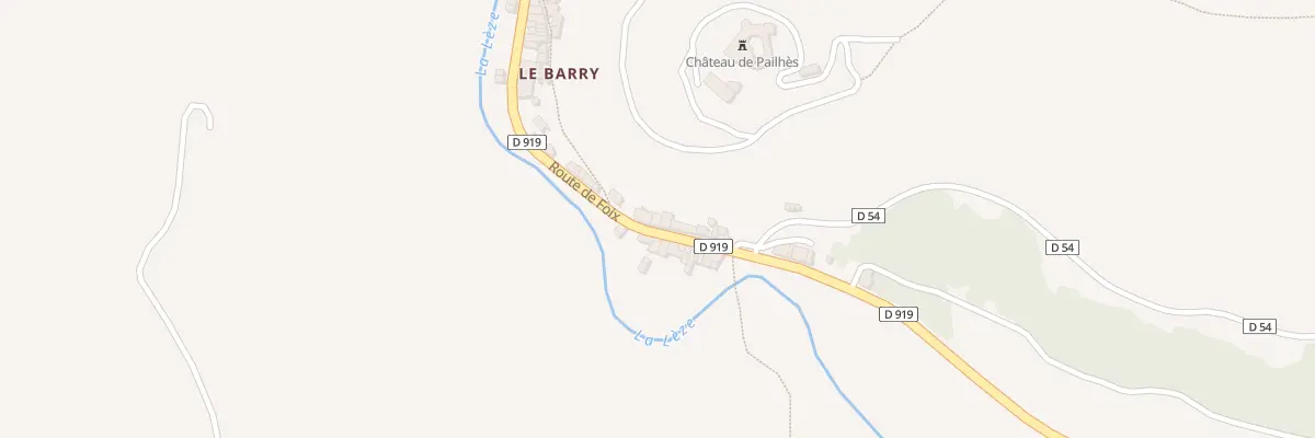 Plan du 80 Le Barry à Pailhès