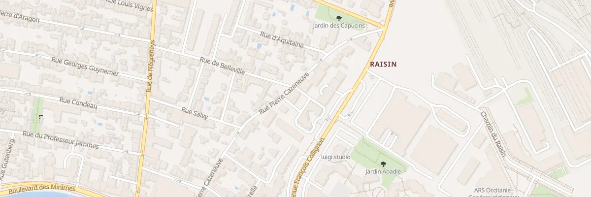 Plan du 42 Rue Pierre Cazeneuve à Toulouse