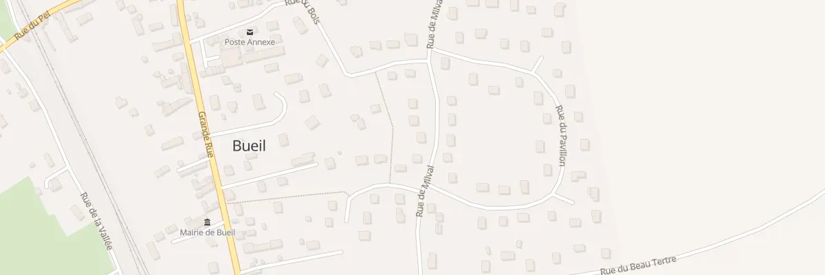 Plan du 11 Rue de Milval à Bueil