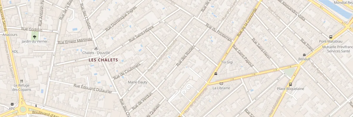 Plan du 21 Rue des Roziers à Toulouse
