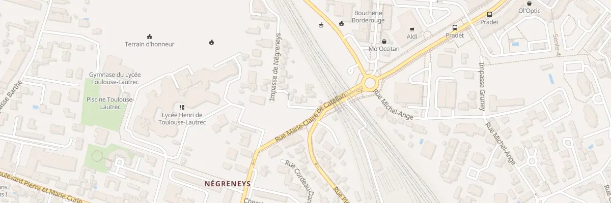 Plan du 167 Rue de Negreneys à Toulouse