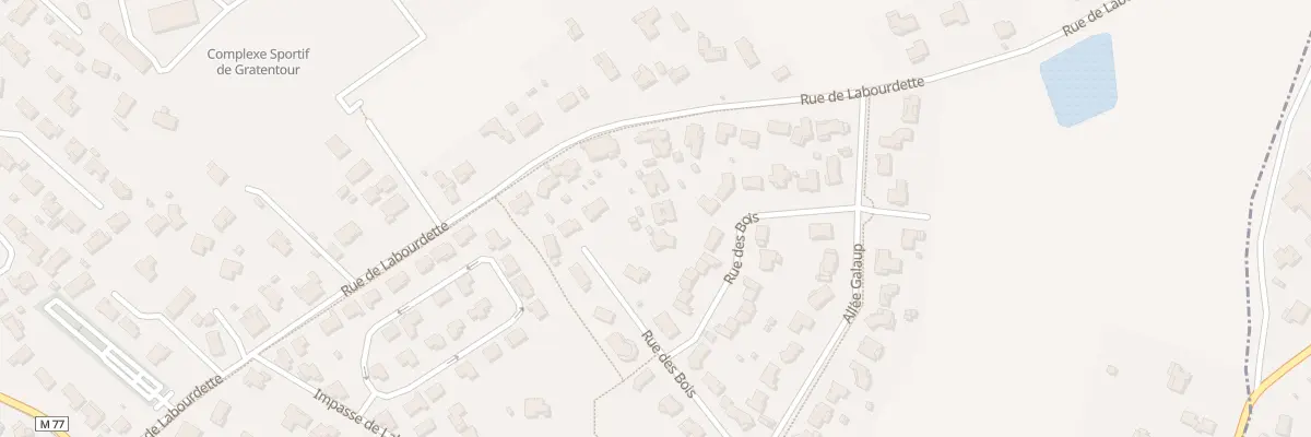Plan du 22 Rue des Bois à Gratentour