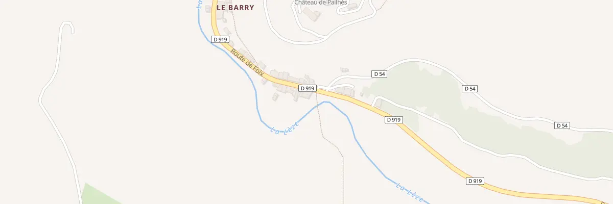 Plan du 85 Le Barry à Pailhès