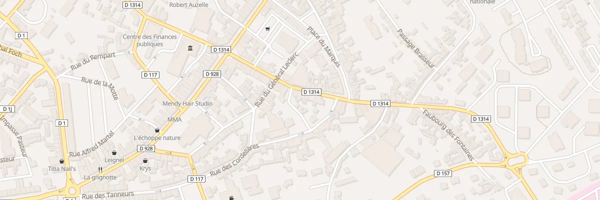 Plan du 9 Rue Denoyelle à Neufchâtel-en-Bray