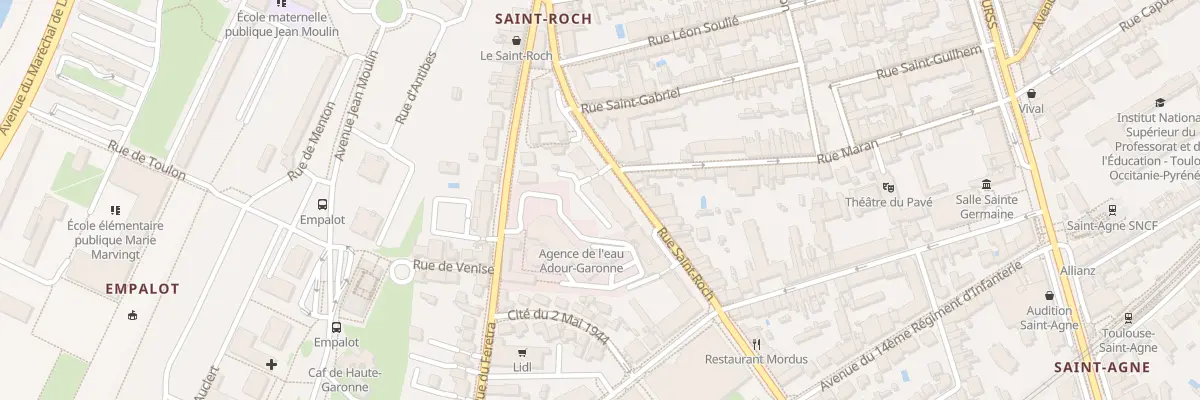 Plan du 101 Rue Saint Roch à Toulouse