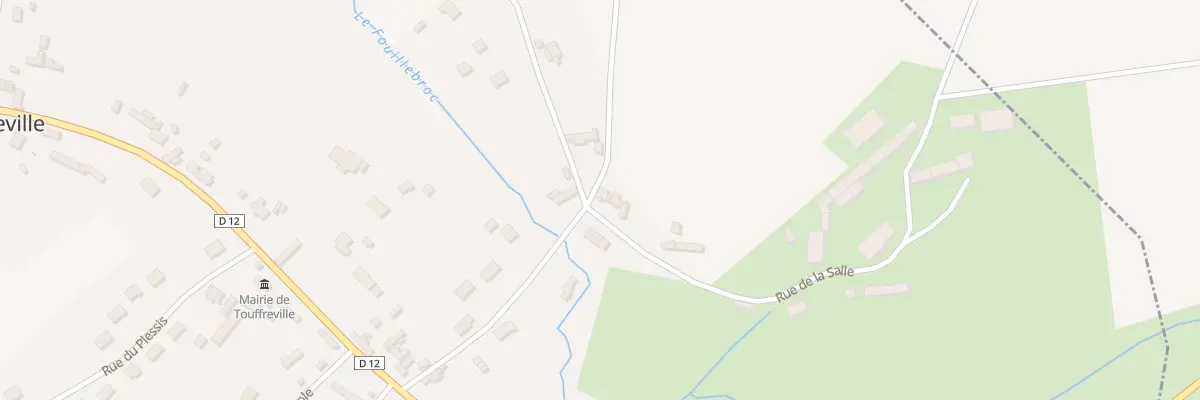 Plan du 12 Rue de la Salle à Touffreville