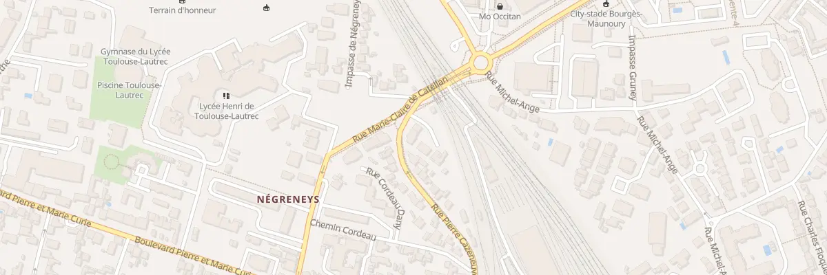 Plan du 86 Rue Pierre Cazeneuve à Toulouse