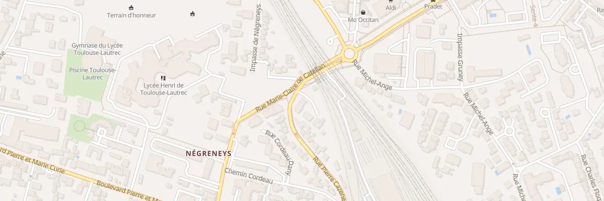 Plan du 96 Rue Pierre Cazeneuve à Toulouse