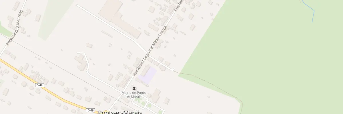 Plan du 8 Rue Legout Lesage à Ponts-et-Marais